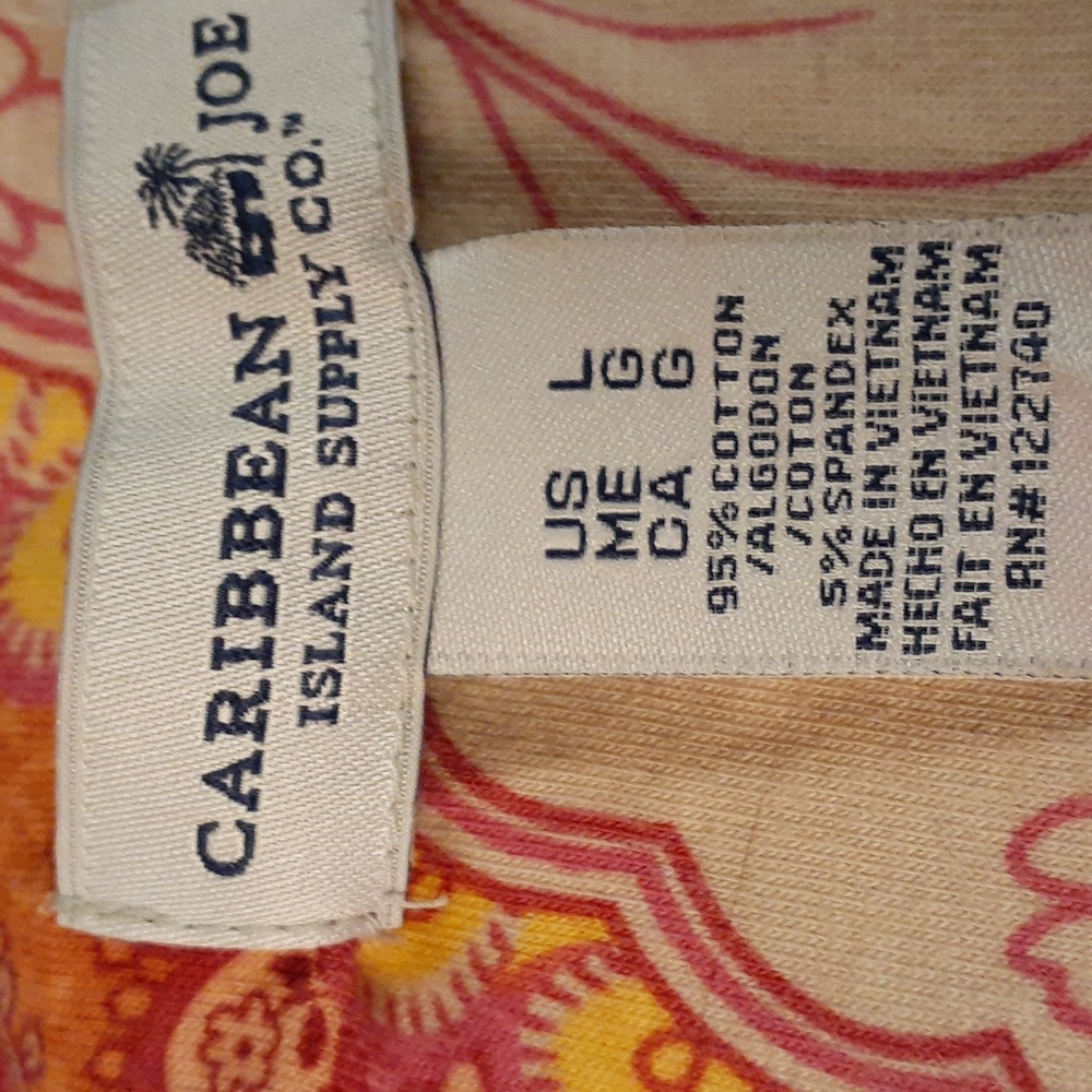 Caribbean joe maroon and cream hoodie  size large - Picture 4 of 4